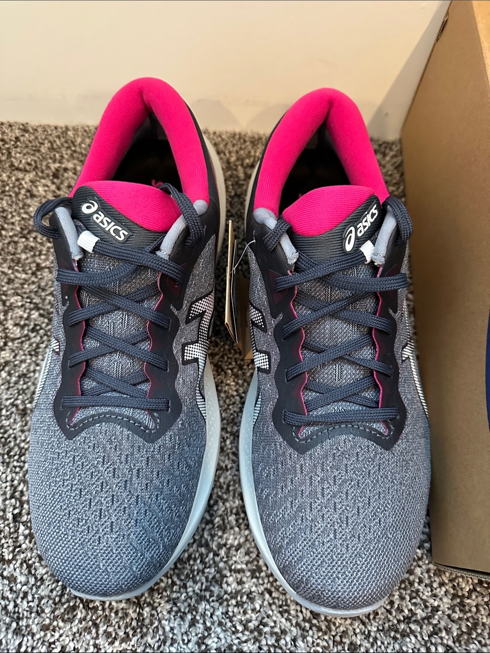 Women's ASICS Gel-Pulse 13 Running Shoes, Carrier Grey/White - Picture 2 of 8
